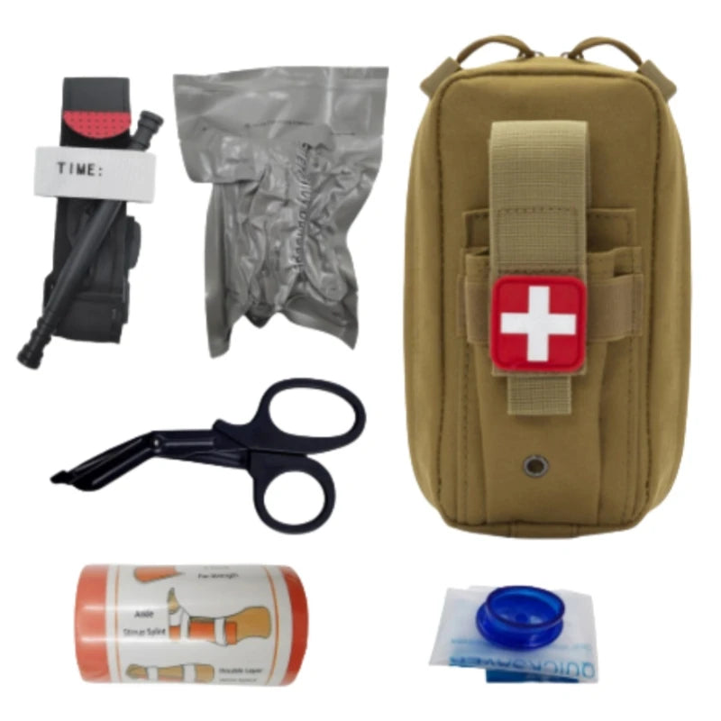 Emergency Response Kit - Outdoor Emergency Equipment with Splint and Respiratory Protection