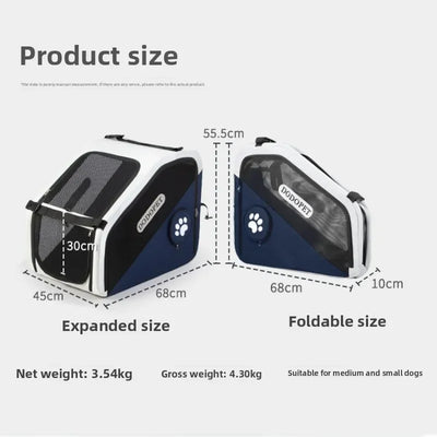 Pet Carriers Car Cage Portable Breathable Dogs Going Out Travel Foldable Kennel Pet Supplies Cages Accessories Transportin Perro