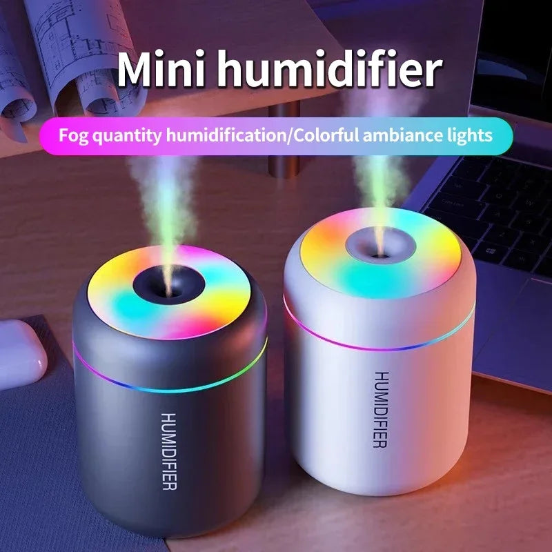 Air Humidifier USB Electric Fragrance Aroma Diffuser Essential Oil Purifier Mini Mute Humidifier For Car Home Bedroom
