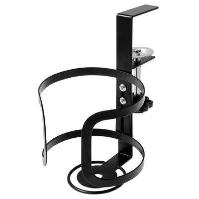 Large Desk Cup Holder Universal Adjustable Leak Proof Clip On Table Cup Holder Adjustable Coffee Mug Headphone Organizer for Des