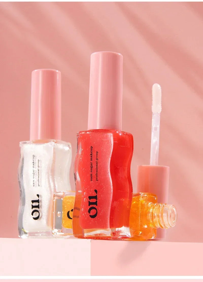 Water Light Honey Lip Oil Essence Long Lasting Moisturizing Fruity Shimmer Jelly Reduce Lip Lines Liquid Lipstick Gloss Makeup