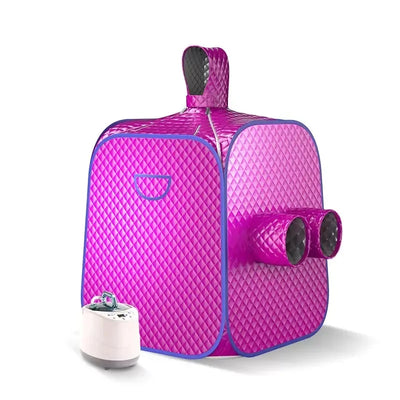 Full Body Home Steam Sauna Set 3L Large Steam Pot One Person Sauna Spa with Time Temperature Remote Control Detox Therapy SPA