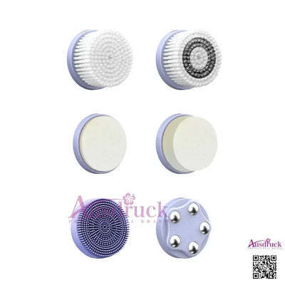 New 6-in-1 Facial Cleansing Brush Heads – Deep Pore Cleaning, Exfoliation & Gentle Skincare, Universal Fit for All Devices