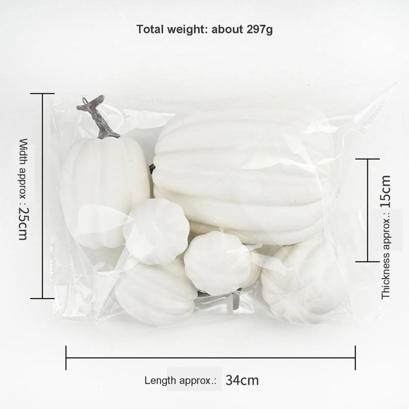 7pcs Thanksgiving Halloween Artificial Assorted Pumpkins Thanksgiving Decorations Party Supplies Autumn Fall DIY Craft