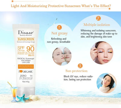 Facial Body Sunscreen Whitening Sun Cream Sunblock Skin Protective Cream Anti Sun Facial Protection Cream SPF 50/SPF 90