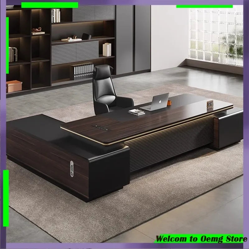 Luxurious Office Desk Modern Computer Table With Practical Organizer Perfect Gaming Enthusiasts Professionals Home Decoration