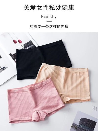 Women Boxers Underwear Cotton Ladies Safety Pants Female Seamless Underpants Solid Cozy Boyshorts sexy lingerie