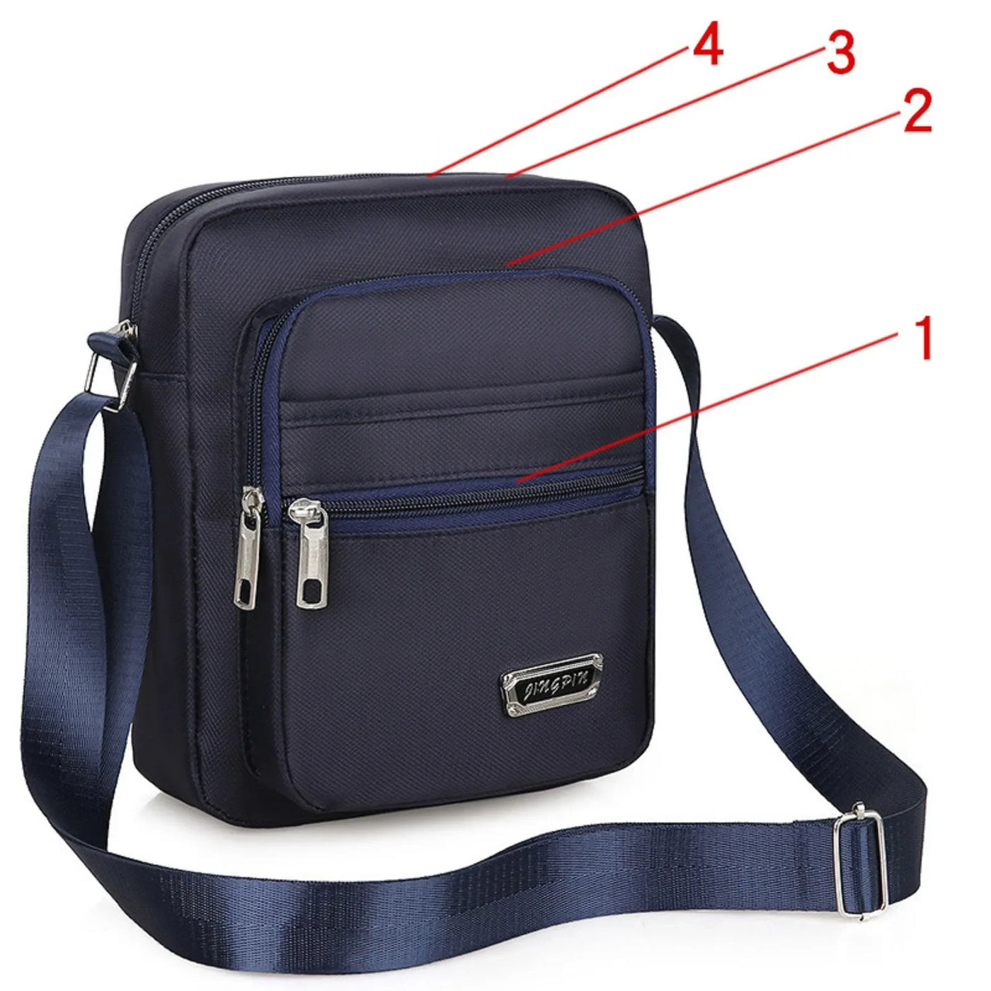 Men's Handbag Shoulder Messenger Bags Casual Canvas Travel Bag Waist Bag Multifunctional Waterproof Business Storage Bag Solid