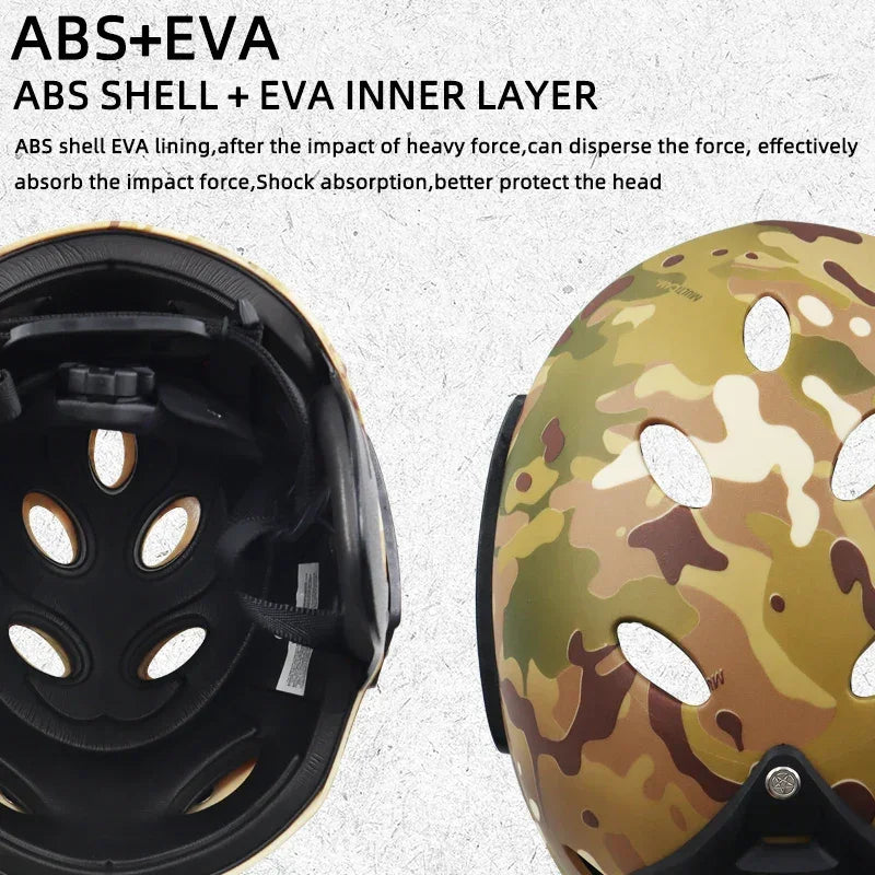 Outdoor Rock Climbing Helmet Speleology Mountain Rescue Equipment To Expand Safety Helmet Caving Work Helmet