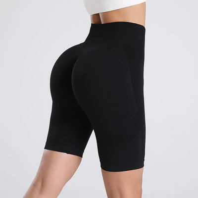 women's Seamless yoga shorts high waisted running and fitness shorts sexy hip lifting cycling quick drying skinny shorts