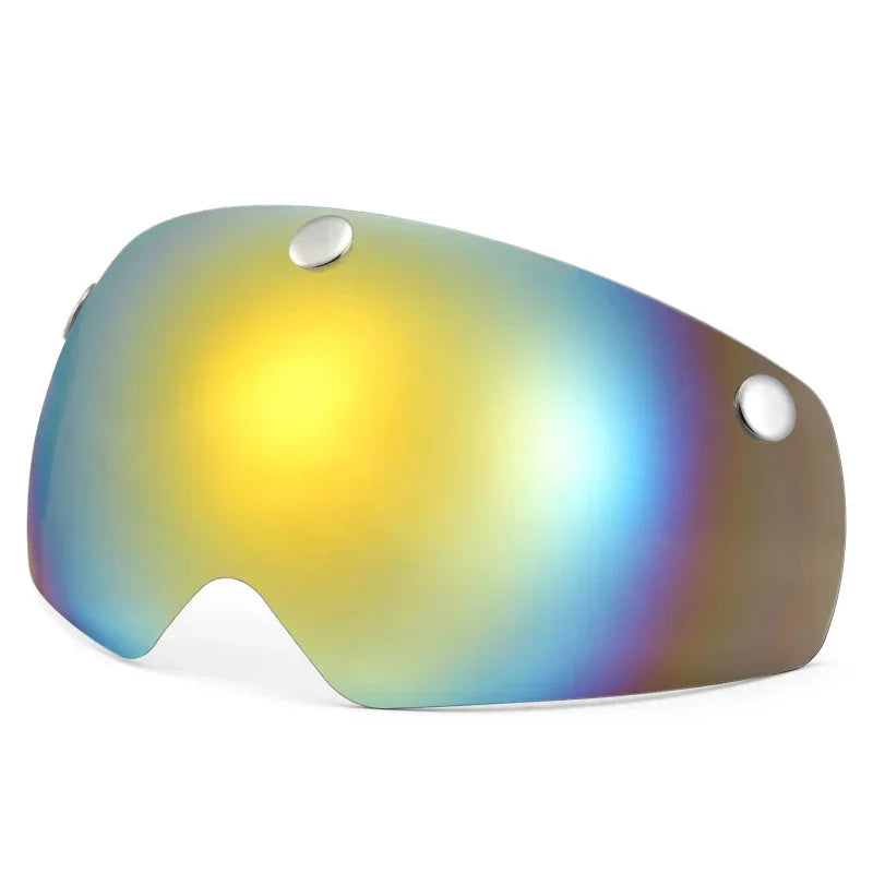 Mountain Bike Helmet Motorcycling Helmet with Back Light Detachable Magnetic Visor UV Protective for Men Women