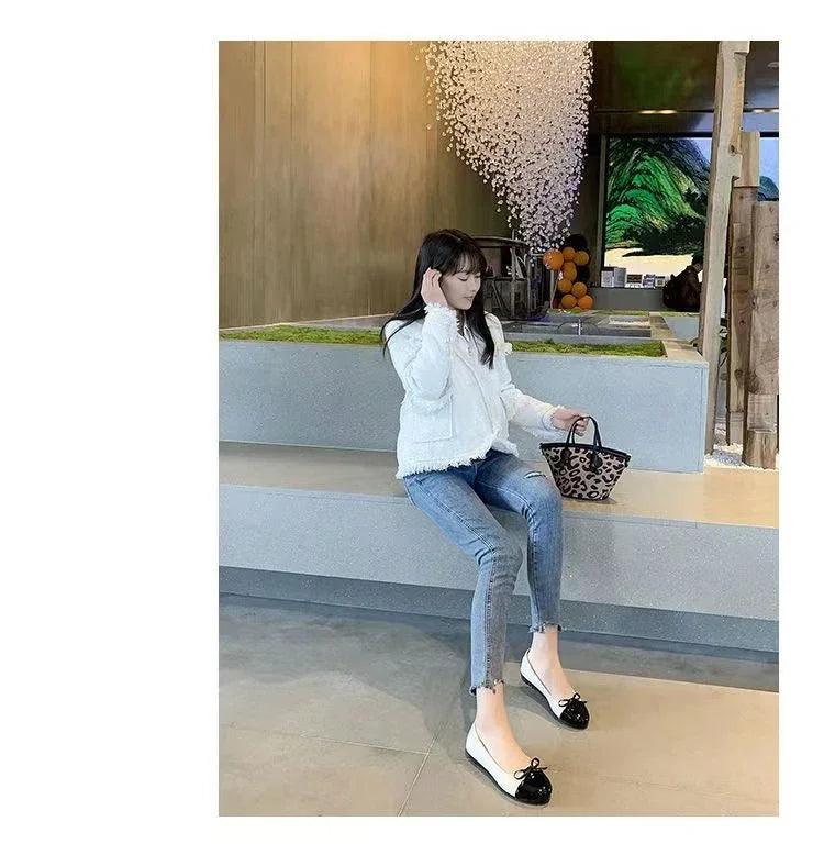Women’s elegant bow-knot slip-on loafers flat shoes fashion ballerina woman/ladies zapatos de mujer