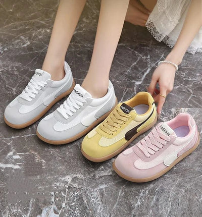 Women's Shoes Fashion Trend College Style Wide Toe Soft Comfortable Flat Casual Shoes Outdoor Casual Sports Shoes Women Sneaker