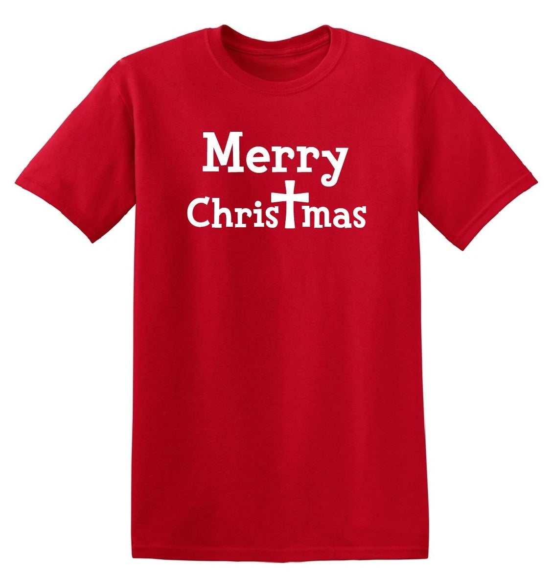 Merry Christmas Christian Festival T-shirt, Festival Gift Both Men and Women Can Wear Fashionable Short-sleeved Shirts