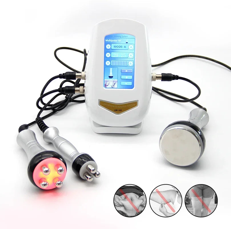 3in1 40K Cavitation RF Ultrasonic Body Slimming Machine  Beauty Device Facial Massager Care Tool Skin Tighten Face Lifting Skin