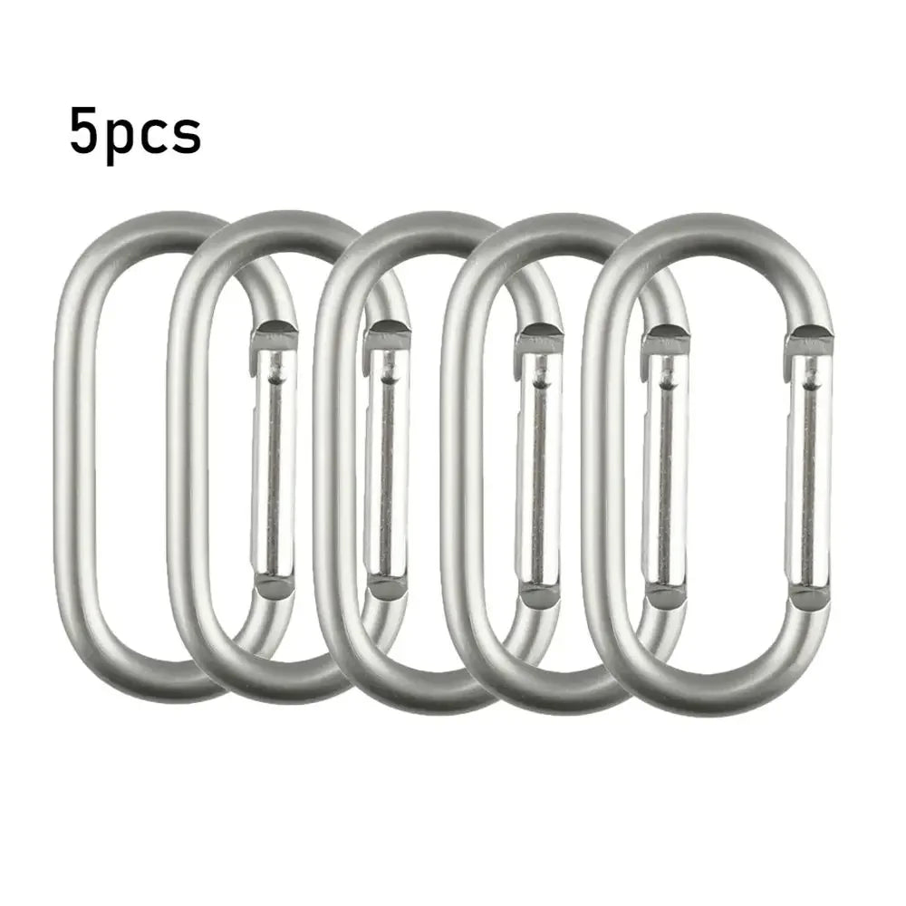 2/5/10pcs Alloy Aluminum Survival Gear Camp Mountaineering Hook Carabiners Carabiner Travel Kit Camping Equipment