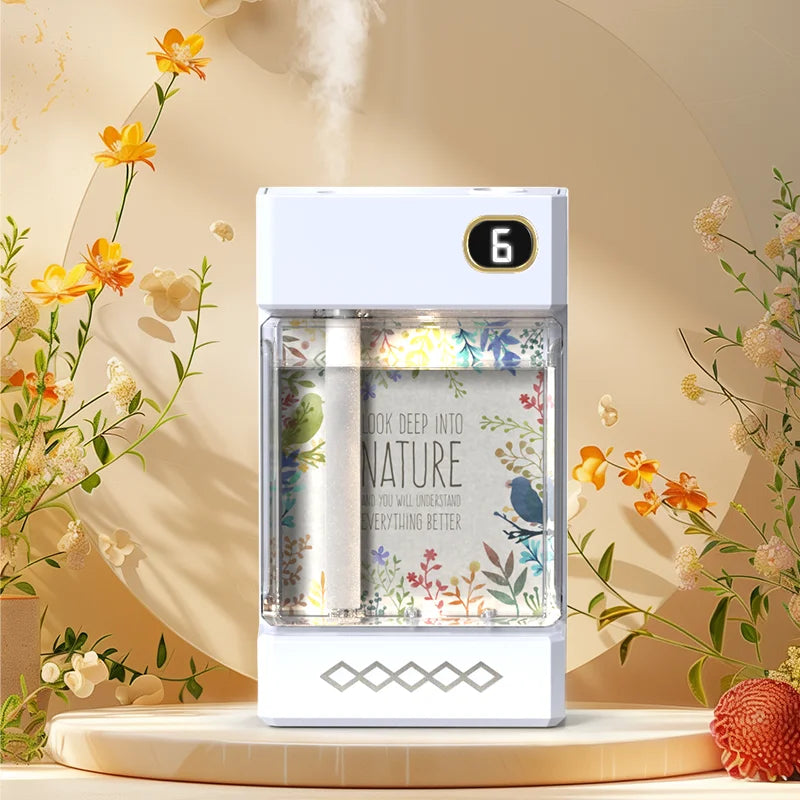 Charging Home Aromatherapy Diffuser with LEDAmbientLight And6Adjustable MistModesTimer Function for Living Room Bedroom Office