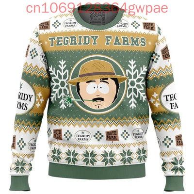 Tegridy Farms South Park Men's and Women's Autumn and Winter Ugly Christmas Sweater