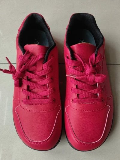 ZZFABER Leather Barefoot Shoes Soft Minimalist Sneakers for Women Men Casual Shoes Unisex Sneakers