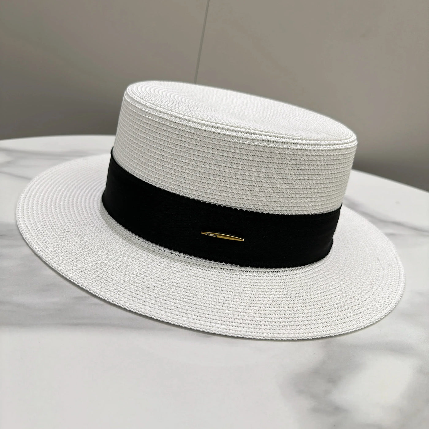French Sunscreen Hat Women Summer Straw Hats Female Big Bim Flat Top Sunshade Cap Travel Beach Sun Visors Fisherman Cap