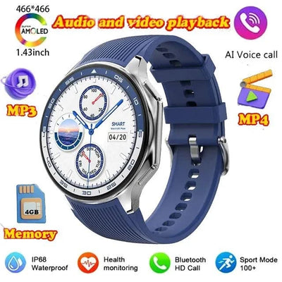 New for Oppo Watch X Men Smartwatch 32GB Extra large Memory 3D Mode MP3 MP4 Smart Watch GPS Sport Smartwatches Bluetooth calling
