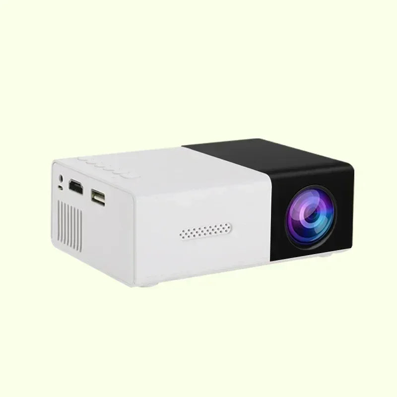 Mini portable YG300 projector, suitable for home theater, phone, compatible with USB and HDMI connections