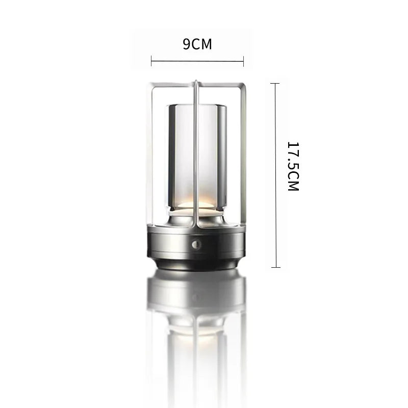 Lantern/lantern Modern Design USB LED Table Lamp Touch Switch Night Light With Rechargeable Battery for Restaurant Hotel Use