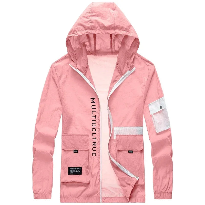 New Summer Hooded Jacket Men Women Waterproof Sun Protection Clothing Fishing Hunting Clothes Quick Dry Skin Windbreaker Coats