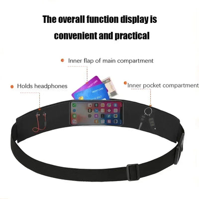 Running Belt Bags Women Sports Fitness Waterproof For Money Phone Holder Jogging Training Key Belt Bike Accessories Pouch Packs