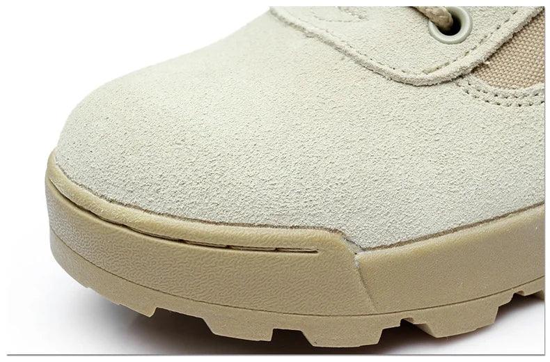 Men's Low Top Tactical Boots Outdoor Desert Climbing Sports Hiking Shoes Field Training Combat Boots Male Work Safety Shoes