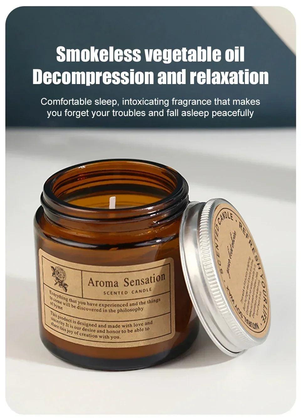 Scented candles smokeless soy candle essential oil aromatic luxury decoration wedding gifts party home