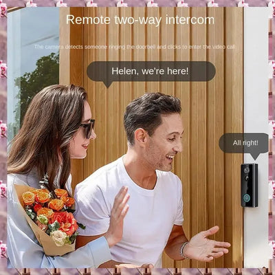 2025 Doorbell Camera Wireless Outdoor With Chime,180° Head-To-Toe View, 2K Video Doorbell No Subscription,Tuya 2.4Ghz Wifi,Doorb