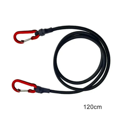 1PC Elastic Tie Rope Mountaineering Buckle Hook Canoe Bike Luggage Packaging Rope Camping Accessories
