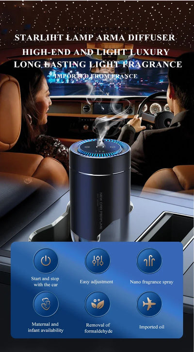 Car Electric Air Diffuser Aroma Car Air Vent Humidifier Mist Aromatherapy Car Air Freshener For Removing Odors Car Accessories