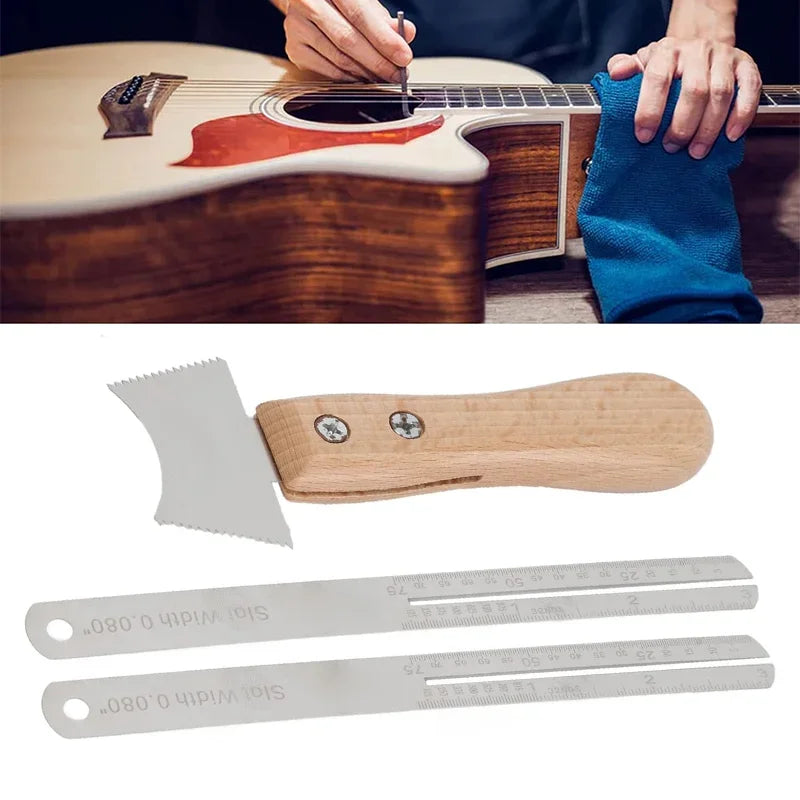 Guitar Cleaning File Tools Guitar Slot Saw Blade Guitar Fret Nut Saddle Cleaning Luthier Repair Tool Instruments Accessories