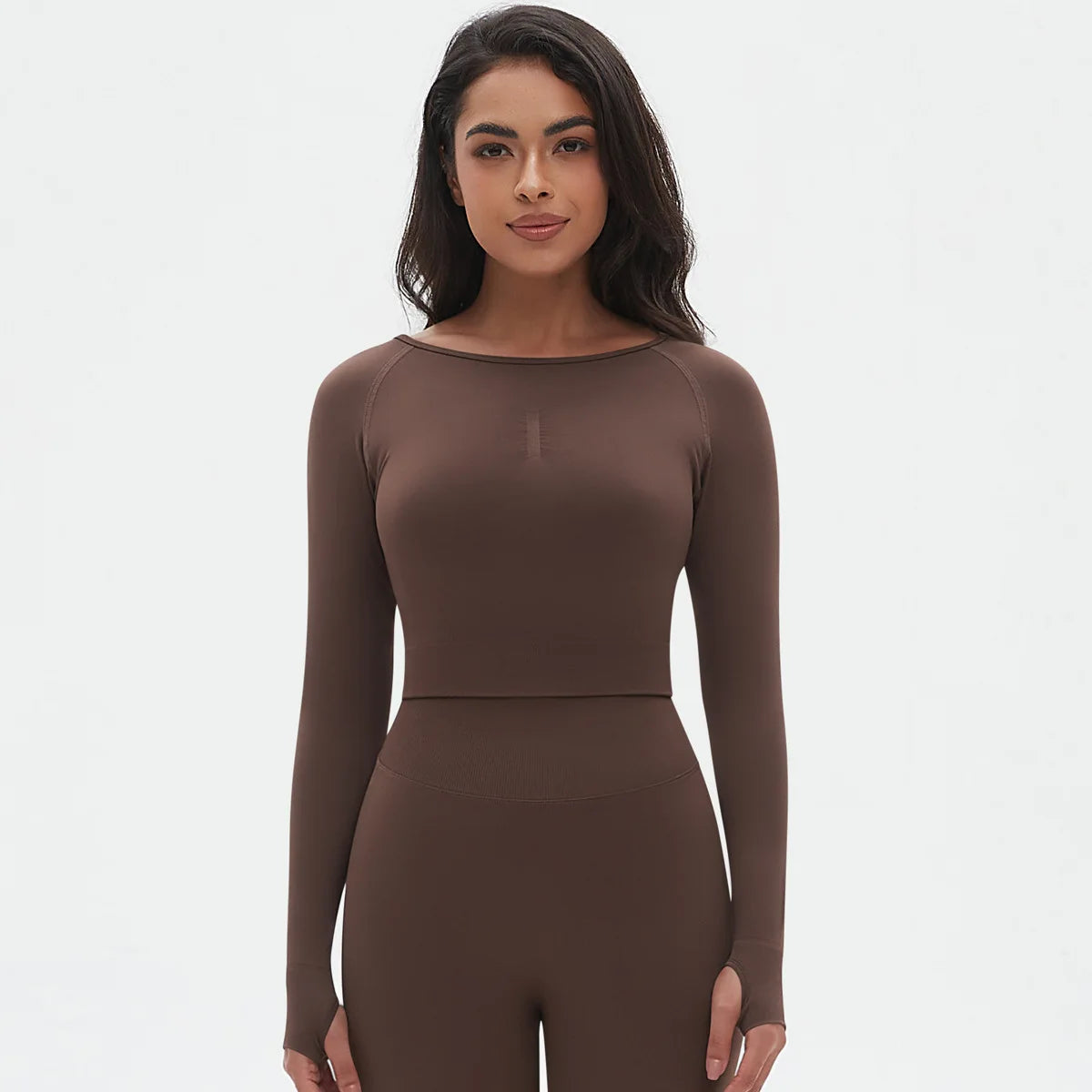 Seamless Long Sleeve Workout Tops for Women