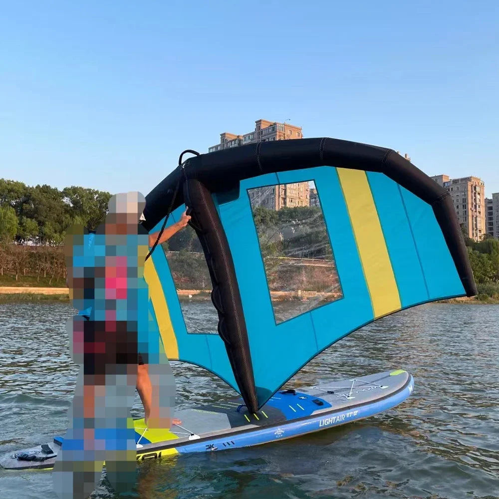 Inflatable Foil Windsurfing Wing, Foil Surfer Sup Board, Hydrofoil, Windsurfing, Kitesurf, Sailing