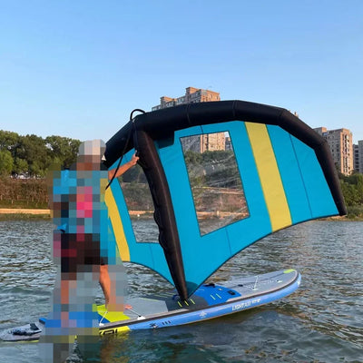 Inflatable Foil Windsurfing Wing, Foil Surfer Sup Board, Hydrofoil, Windsurfing, Kitesurf, Sailing
