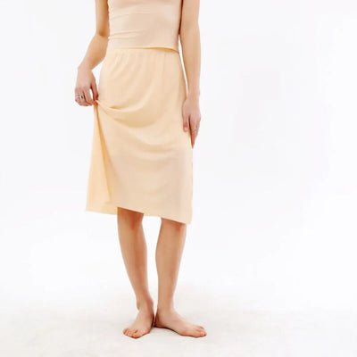 Fashion Women Under Dress Comfortable Summer Ladies Slip Skirt Lace Half Slips Lingerie Satin Skirt Petticoat