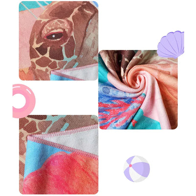 Towel Beach Towels Portable Quick Fast Dry Anti-Sand Outdoor Travel Swim Pool Blanket Thin Bath Towels Birthday Gift
