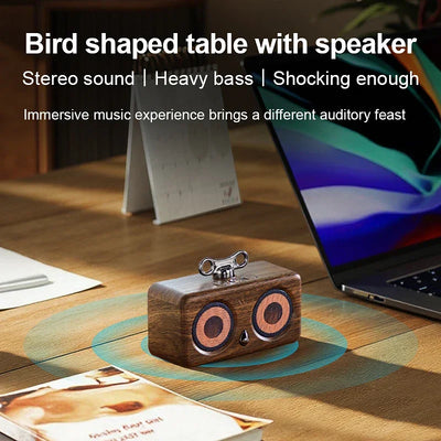 Bluetooth speaker, wireless, desktop, high-quality sound, low bass, volume, mini, outdoor, plug-and-play, retro, portable speake