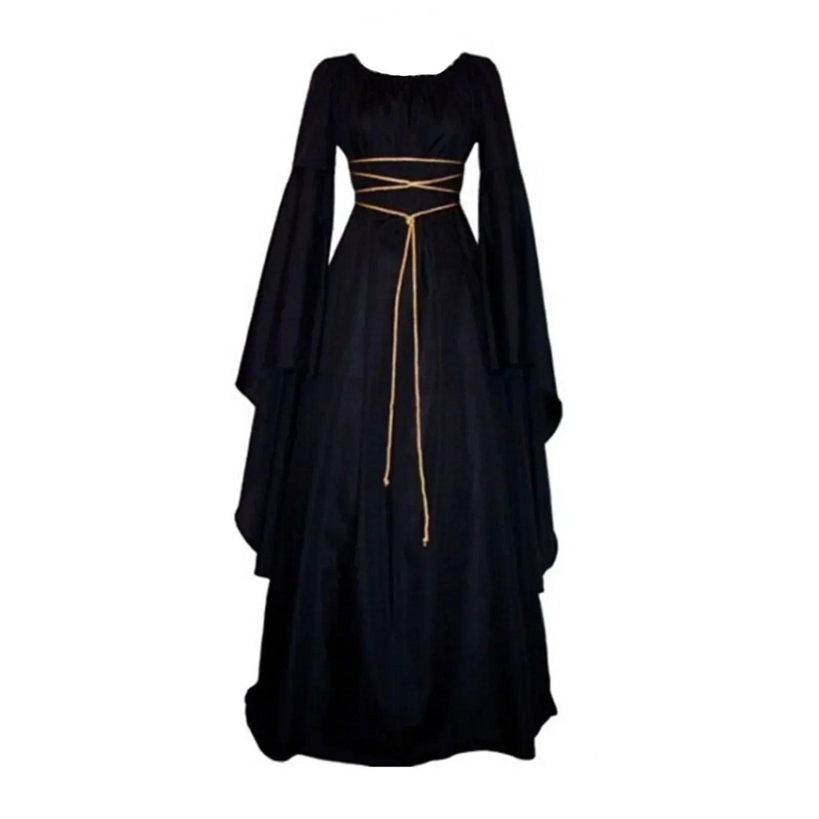 Women dresses vintage medieval cosplay costume ghost witch vampire gothic dress halloween christmas masquerade party