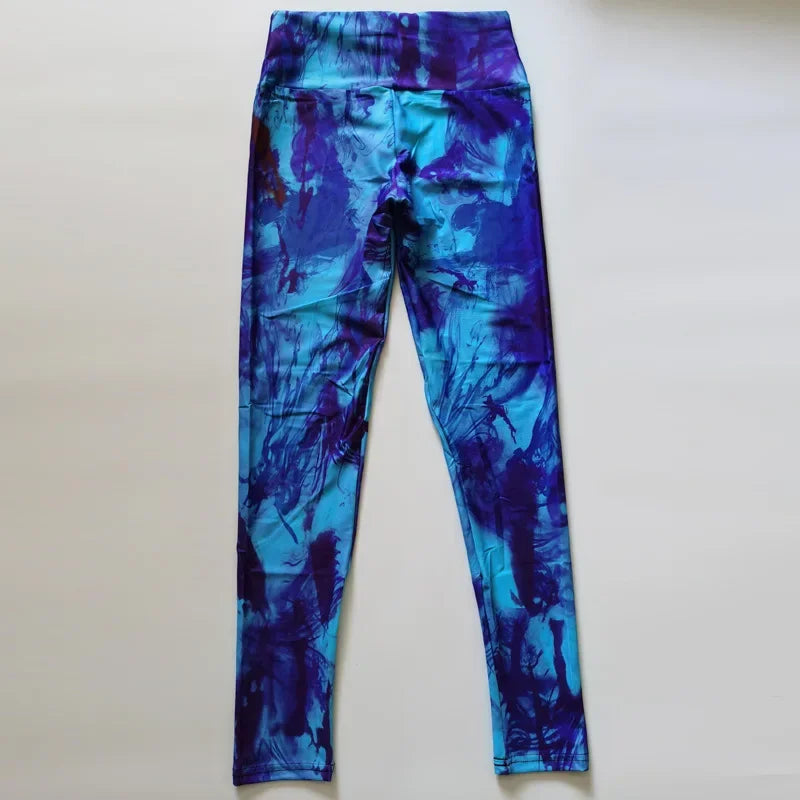 Women Tie-Dye Gym Leggings