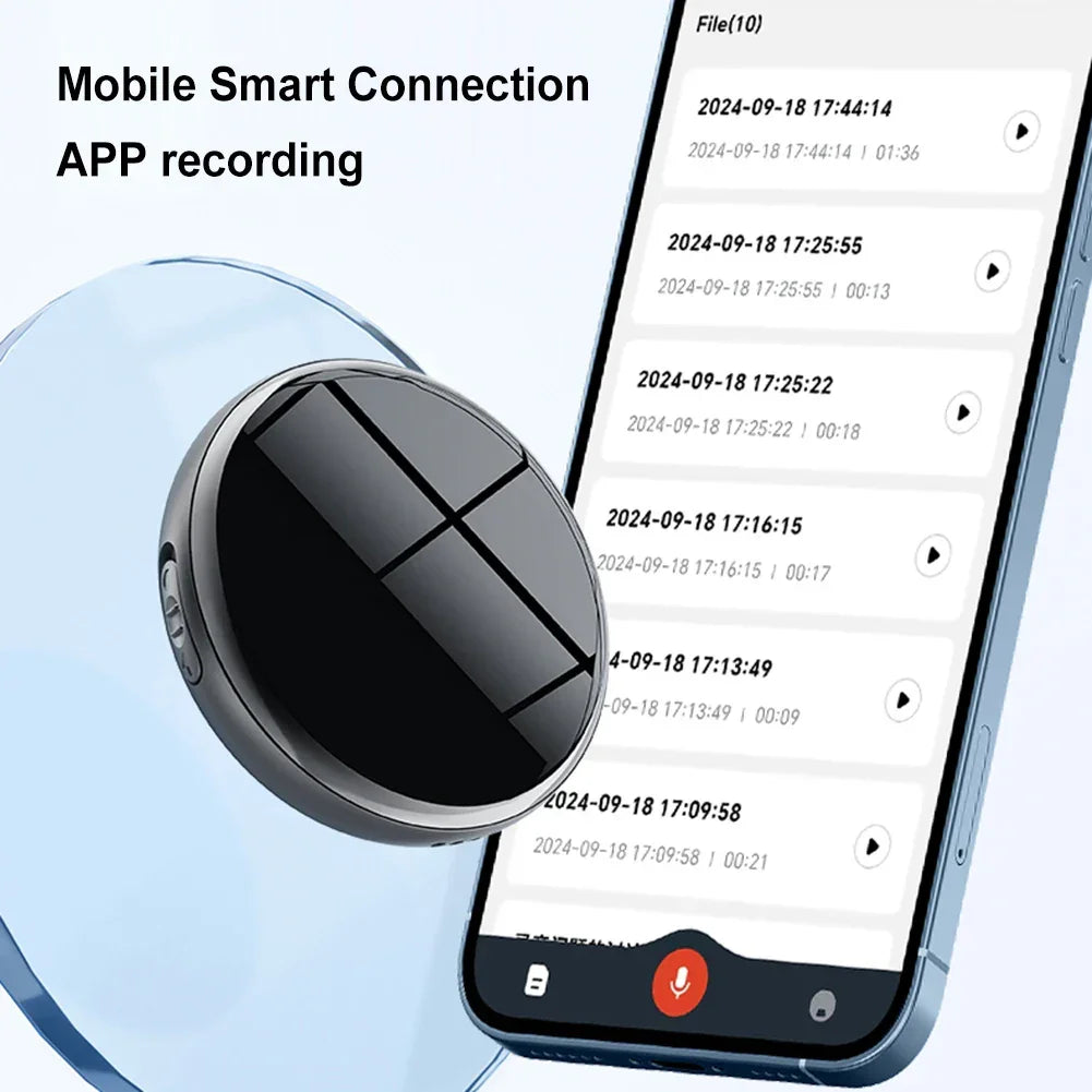 Digital Voice Control Recorder HD Noise Reduction Voice Activated Recorder with Real-Time Transcription & Translation Device