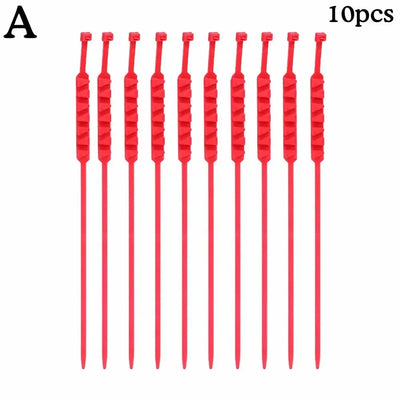 10pcs Anti-Skid Snow Chains for Motorcycles Bicycles Winter Tire Wheels Non-slip Cable Ties Motorbike Emergency Tire Chain Tool