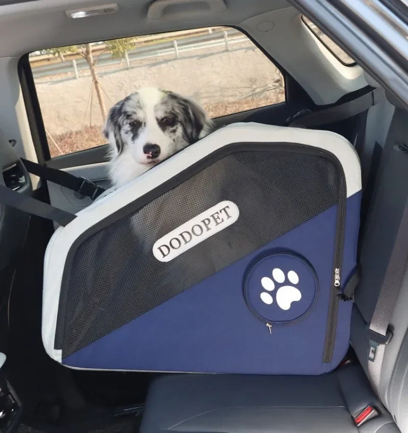 Pet Carriers Car Cage Portable Breathable Dogs Going Out Travel Foldable Kennel Pet Supplies Cages Accessories Transportin Perro