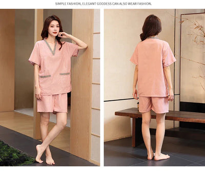 Couple's Beau Sauna Suit Soft Cotton  Silk Men's Women's Bathing Costume St Room Towel Polyester Fiber Home Textile