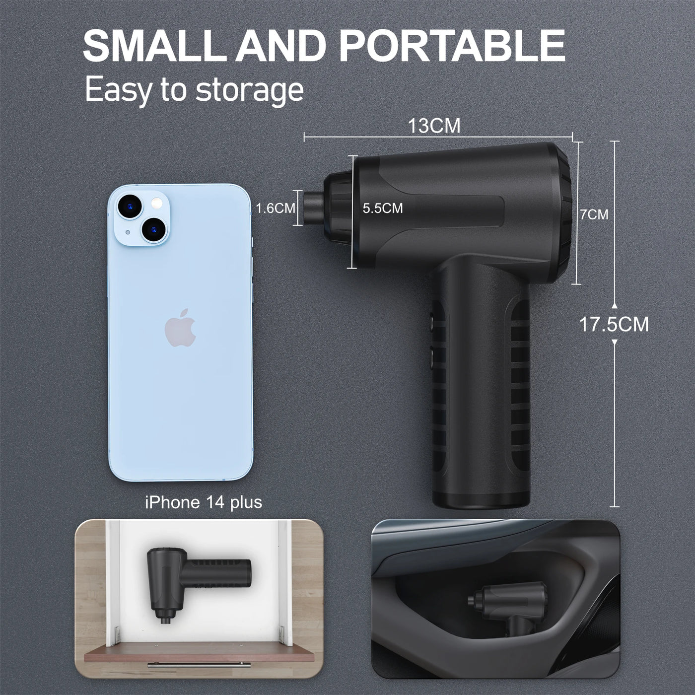 Compressed Air Duster Electric Rechargeable Cordless Air Blower Compressed Air For Cleaning Computer Keyboard Camera Car Home