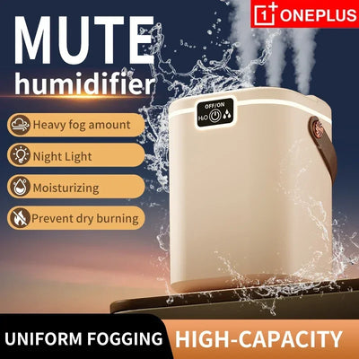 Air Humidifier 3 Nozzles USB Cool Mist Diffuser 2000ml Large Capacity for Home Bedroom Office Desk Top Fill Quiet Aromatherapy