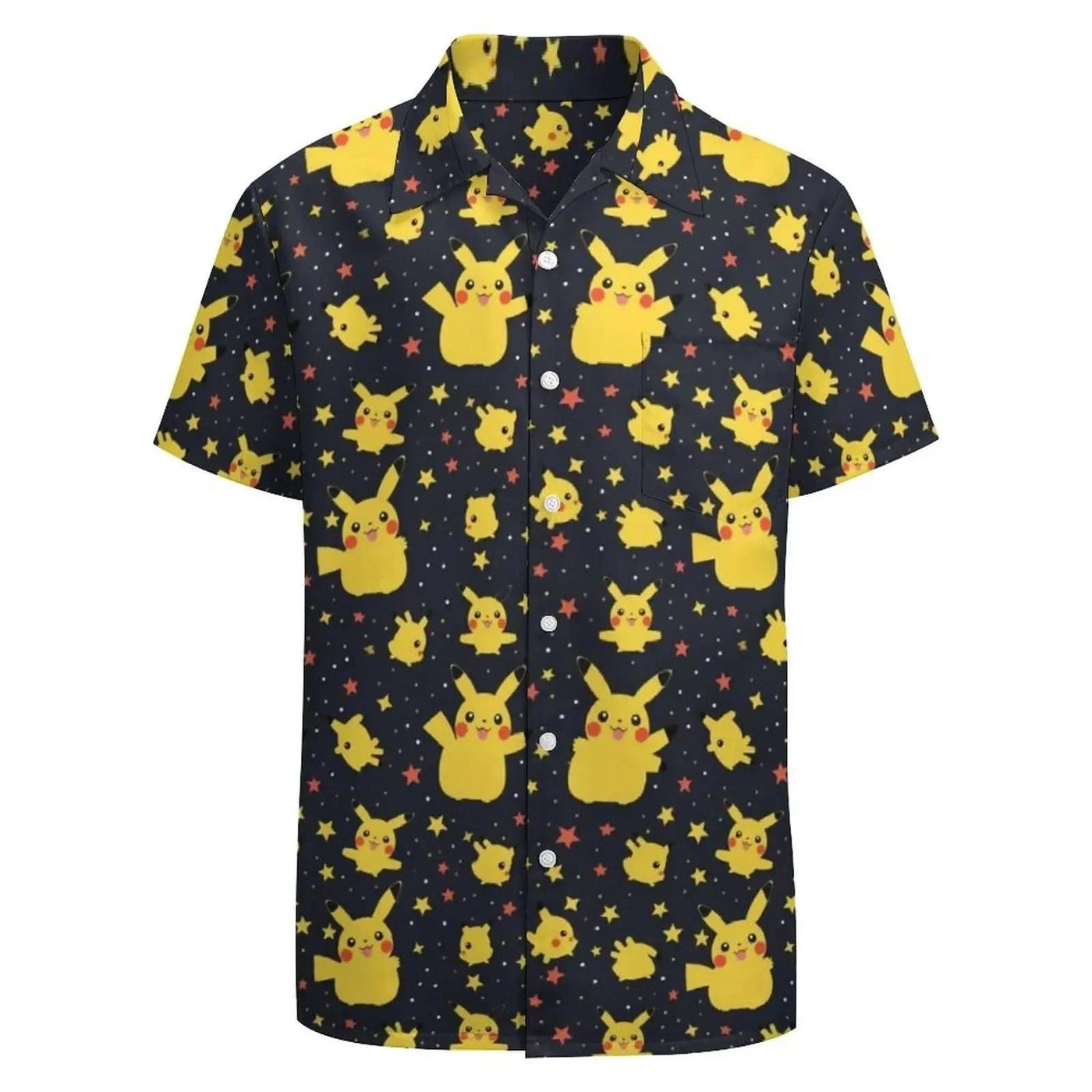 Summer Men's Shirt Cute Animal Print  Shirt